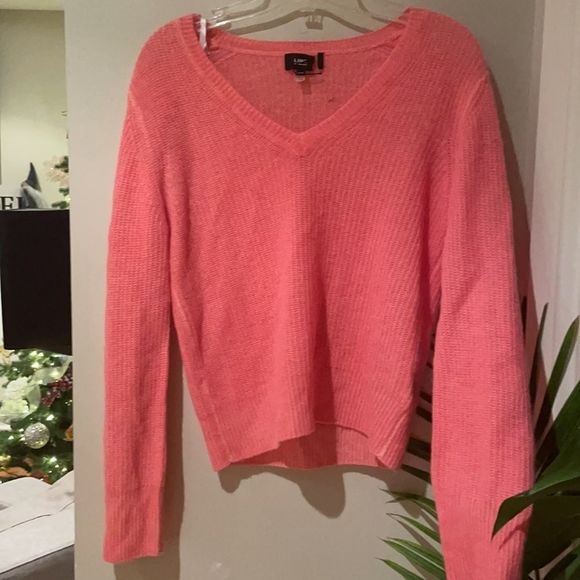 Line. Nala v-neck pure Cashmere sweater extra small coral - Picture 3 of 6